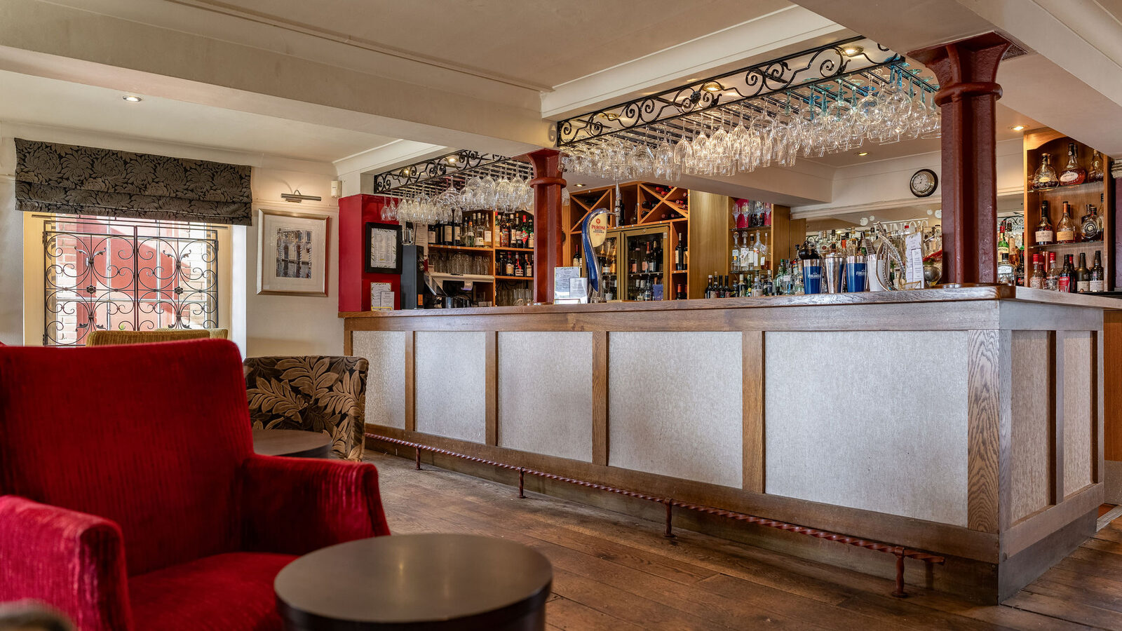 Behind the bar